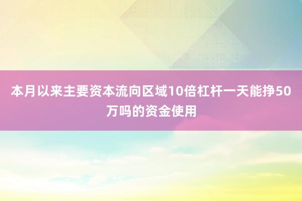 本月以来主要资本流向区域10倍杠杆一天能挣50万吗的资金使用