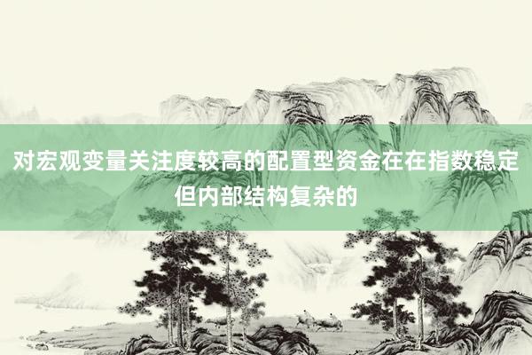 对宏观变量关注度较高的配置型资金在在指数稳定但内部结构复杂的