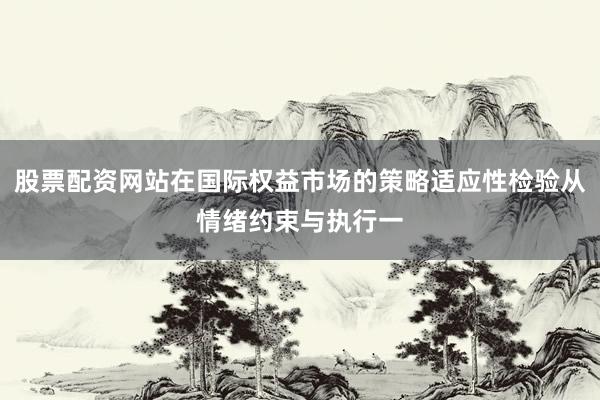 股票配资网站在国际权益市场的策略适应性检验从情绪约束与执行一